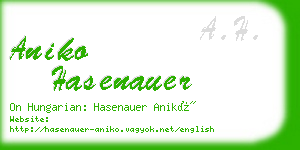 aniko hasenauer business card